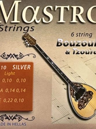 Χορδές Μπουζουκιού 6χορδου Silverplated 010 L Set