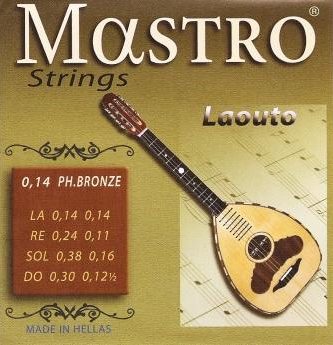 Mastro 0,14 Traditional Lute Strings Set Phosphor Bronze