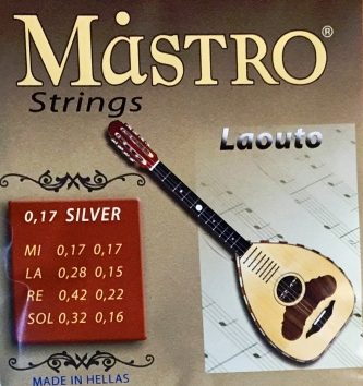 Mastro 0,17 Cretan Lute Strings Silver Set