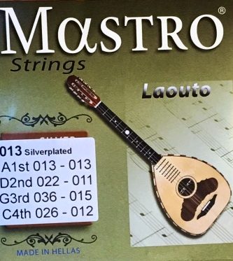 Mastro 0,13 Traditional Lute Strings Set Silver Plated