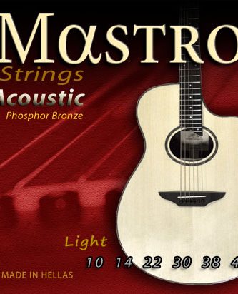 Mastro 0,10 Phosphor Bronze Acoustic Guitar Strings Set