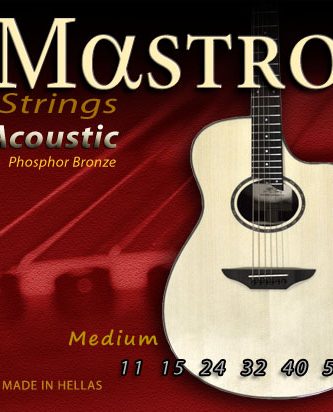 Mastro 0,11 Phosphor Bronze Acoustic Guitar Strings Set